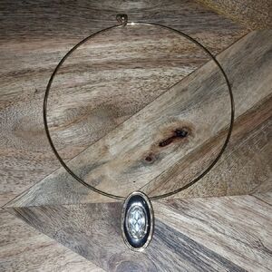 Elegant Vintage Signed Givenchy Gold Pendant Necklace